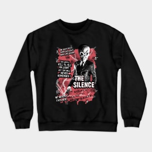 Doctor who the silence vintage horror poster Crewneck Sweatshirt